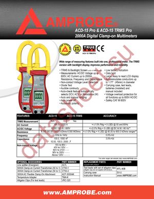ACD-15 TRMS-PRO datasheet  